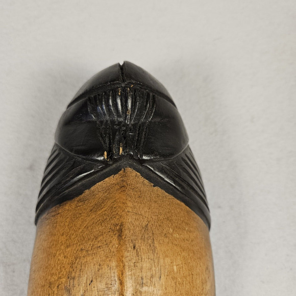 Vintage African Wooden Mask Handcrafted in Ghana 14" Wall Hanging Tribal Painted - Picture 3 of 12